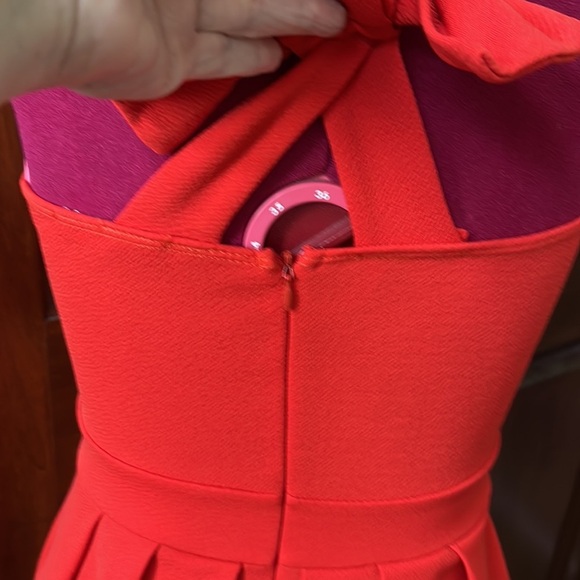 Just me Dress mini skater style Halter dress sleeveless Orange NWOT Sz S - Picture 11 of 14